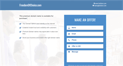 Desktop Screenshot of freedomofchoice.com