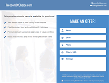 Tablet Screenshot of freedomofchoice.com